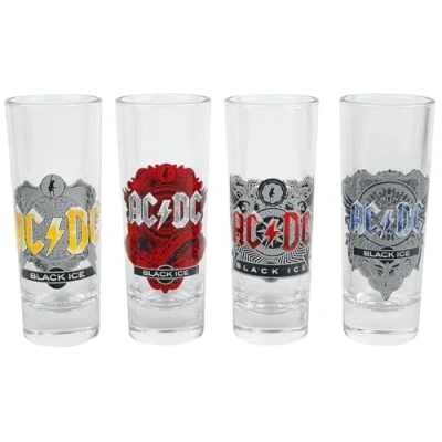Afbeelding van AC/DC SGAC01 borrelglazen, glas, transparant, 4 x 10,5 cm
