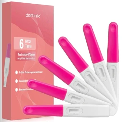 Afbeelding van Dothnix zwangerschapstest, vroege test, 10 miu/ml, HCG vroegtijdige 99% betrouwbaar, detectie, 6 stuks