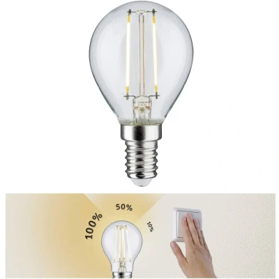 Afbeelding van Paulmann 28573 LED lamp Energielabel F (A G) E14 Kogel 2.5 W = 25 Warmwit (Ø x h) 45 mm 80 1 stuk(s)