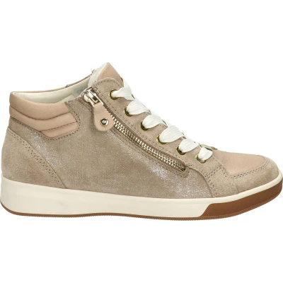 Afbeelding van ara Sneakers hoog sand, Dames, Maat: 39, Sand Nubukleer