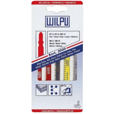 Afbeelding van Wilpu decoupeerzaagbladen Sort. 2000 set 5 delig