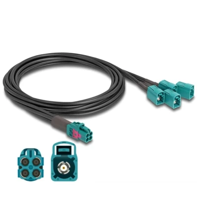 Afbeelding van Delock Kabel Mini FAKRA Z Buchse quad zu 4 x A Typ HQ