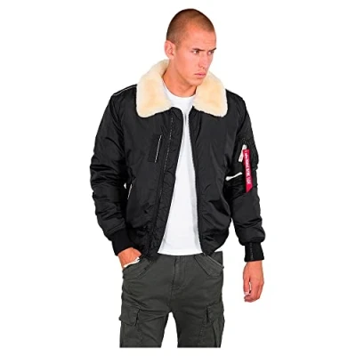 Afbeelding van Alpha Industries Injector III Winterjas, Heren, Maat: Large, Black/beige