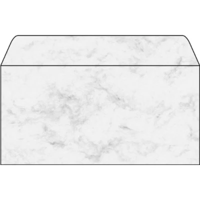 Afbeelding van Envelop Sigel 110x220mm 90grs marmer grijs 50st.
