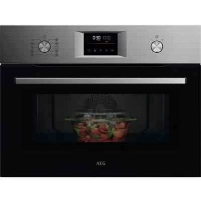Afbeelding van AEG OO5NK40M 5000 CombiCook Inbouw Heteluchtoven Met Magnetron Zilver solo oven combi Inhoud: 41 Liter