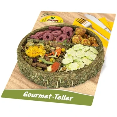 Afbeelding van Jr Farm Gourmet Bord Ruwvoer Ø13 cm 100 g
