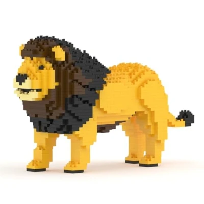 Afbeelding van JEKCA Lion 01S bouwstenenset, sculpturen van blokken, verzamelobject, perfect cadeau