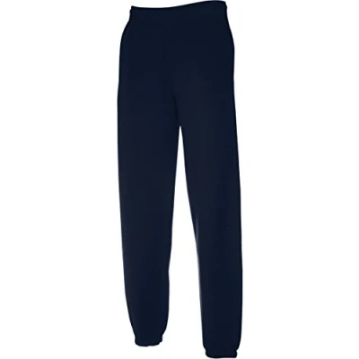 Afbeelding van Fruit of the Loom Classic Jog Pants joggingbroek voor heren, 1/2 stuks, met elastische open broekspijpen, T donkerblauw, M