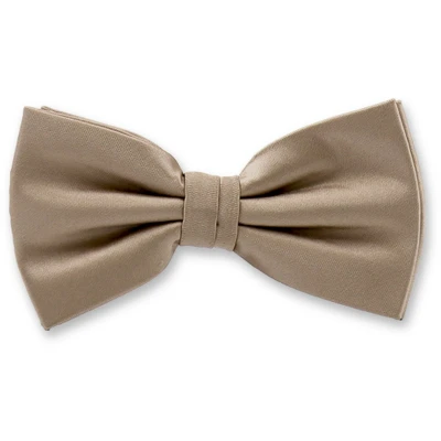 Afbeelding van E.L. Cravatte Strik Beige Satijn Polyester Vlinderdas