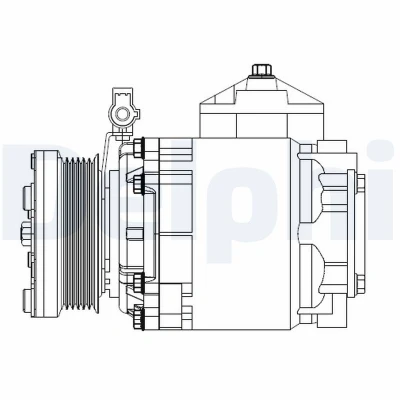 Afbeelding van Delphi Diesel Airco compressor CS20525