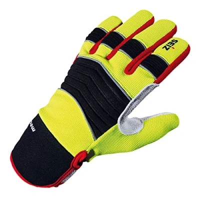 Afbeelding van Seiz Mechanische universele handschoenen voor hulpverleners, geel/zwart/rood/grijs; 800185, 6, Gelb/Schwarz/Rot/Grau, 1