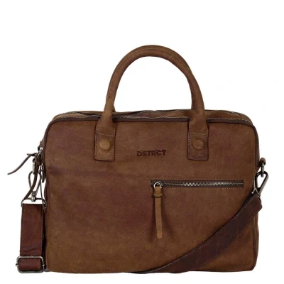 Afbeelding van DSTRCT Wall Street Workingbag 14&quot; brown Laptoptas