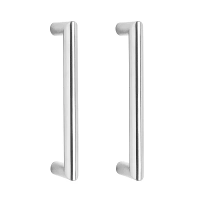 Afbeelding van Deurgrepen set recht 90 graden 220x65x20 geborsteld RVS