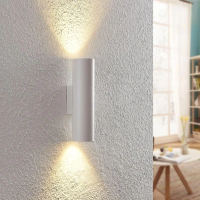 Afbeelding van Arcchio wandlamp 2 lichts aluminium H: 22.5 cm GU10 wit