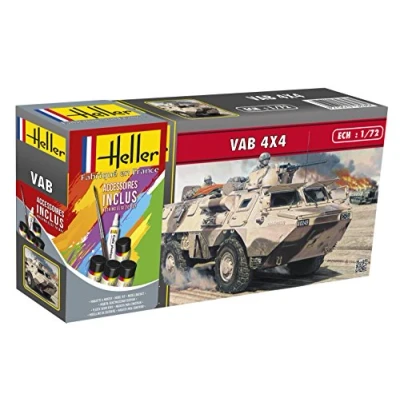 Afbeelding van 1:72 Heller 56898 VAB 4X4 Starter Kit Plastic Modelbouwpakket