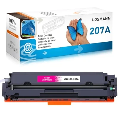 Afbeelding van LOSMANN 207A W2213A met chip toner compatibel HP 207X W2213X vervanging voor Color Laserjet Pro MFP M283fdw M255dw M282nw M283fdn M255nw (magenta)