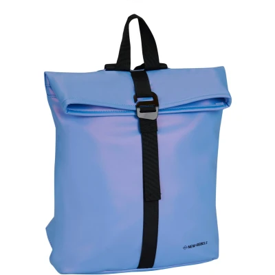 Afbeelding van New Rebels Mart Los Angeles Metallic Lichtpaars 7L Rolltop Rugzak Waterafstotend