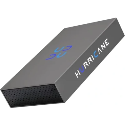 Afbeelding van HURRICANE Externe harde schijf 2 TB 3,5 inch USB C Desktop HDD met voeding en aluminium behuizing compatibel Windows, Mac, Linux, PS4, PS5, Xbox opslagstation