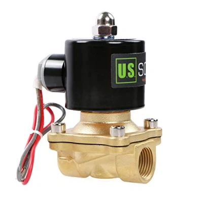 Afbeelding van U.S. Solid 1&quot;G 24 V AC messing magneetventiel direct aangestuurd voor water lucht gas olie NC Brass Solenoid Valve