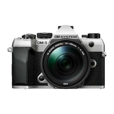 Afbeelding van OM SYSTEM 5 Mark II Micro Four Thirds Systeem Camera incl. lens M.Zuiko Digital ED 14 150mm II, 20 MP Live MOS Sensor, assige Beeldstabilisatie, IP53 weerbestendige afdichting