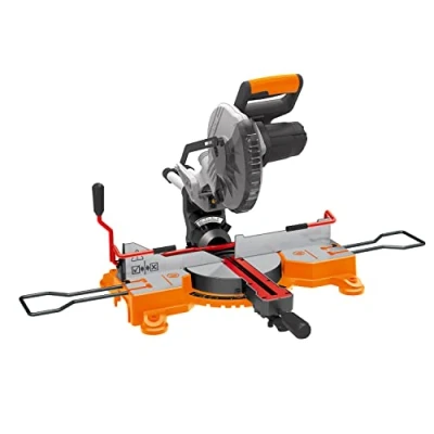 Afbeelding van WORX WX845.9 accu trek , kap en verstekzaag, 20 V, multifunctionele zaag voor talrijke snijwerkzaamheden, zonder oplader