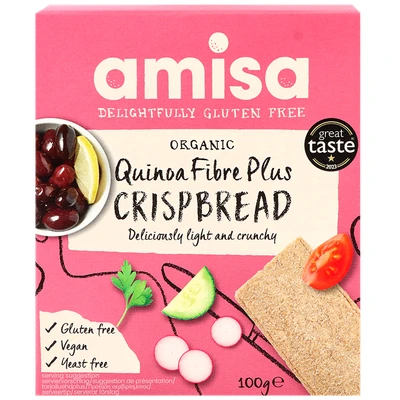 Afbeelding van Amisa Quinoa Fiber Plus Crispbread