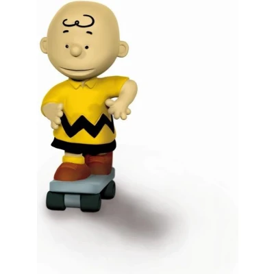 Afbeelding van Snoopy/peanuts skateboarder Charlie Brown speelfiguurtje