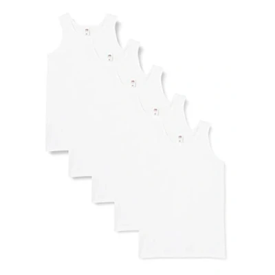 Afbeelding van Fruit of the Loom Athletic Herenonderhemd M, L, XL, XXL, 3XL, 4XL, 5XL, ook kleurensets (1 5 stuks), wit (white), 3XL