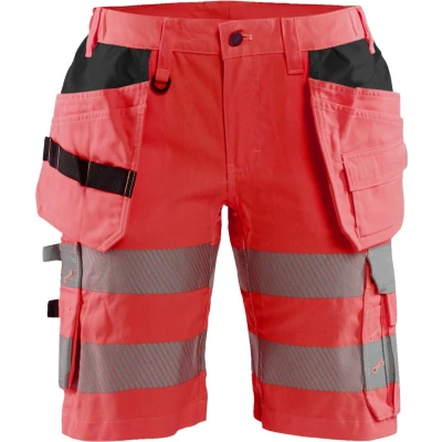 Afbeelding van Blaklader Dames High Vis short met stretch 7186 1811 Rood