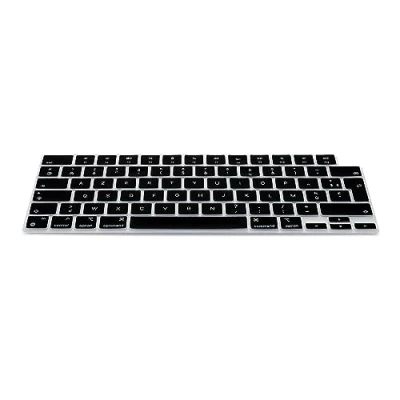 Afbeelding van kwmobile Siliconen toetsenbordbescherming AZERTY (Frankrijk, België) compatibel met Apple Macbook Air 15 2023 M2 (A2941) in zwart