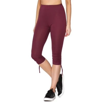 Afbeelding van Merry Style Dames Leggings Sport Vrijetijdsbroek ¾ Lang Katoen Donker gemêleerd L MS MS10 380 LE