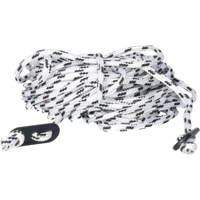 Afbeelding van Redcliffs Scheerlijnen / touwen met gatspanners 2x zwart/wit 4 mm x 10 meter