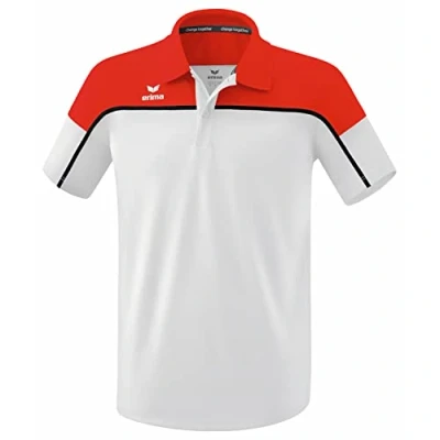 Afbeelding van CHANGE by erima polo wit/rood/zwart / XL