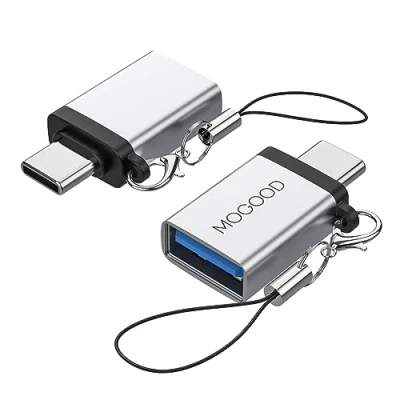 Afbeelding van MOGOOD USB C naar Adapter Thunderbolt 3.0 OTG Type Stekker Vrouwelijke 4 Converter voor Apple MacBook Pro, Samsung Galaxy S22 S23