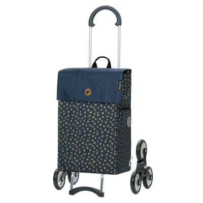 Afbeelding van Andersen Shopper Treppensteiger Scala Fita Winkelwagen 57 cm 47 L blau