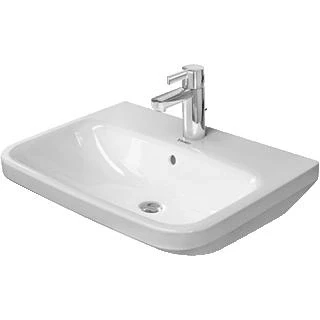 Afbeelding van Duravit Durastyle wastafel 60x44cm 1 kraangat overloop wit