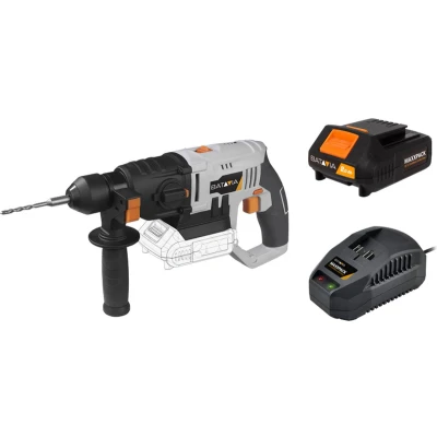 Afbeelding van Boorhamer SDS+ 18V Incl. 2.0 Ah Accu / 2.4 Oplader Geschikt voor boren en beitelen in steen, beton, baksteen metselwerk Maxxpack