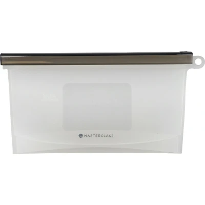 Afbeelding van KitchenCraft MasterClass Herbruikbare Siliconen Voedselzak van 500 Milliliter, 100% Recyclebaar,‎ 23,5 x 3 11,3 Centimeter, Kleurloos, MCFBAG500