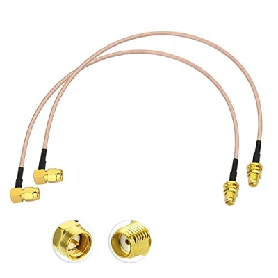 Afbeelding van Eightwood SMA Kabel 4G Antennekabel vrouwelijk naar mannelijk RF RG316 12inch 1ft 30cm 2 stuks voor LTE Antennerouter DAB Autoradio Homematische Antenne CCU3 CCU2 CC1101 Raspberry Pi