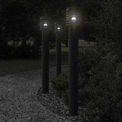 Afbeelding van Vloerlamp voor buiten 110 cm roestvrijstaal zwart