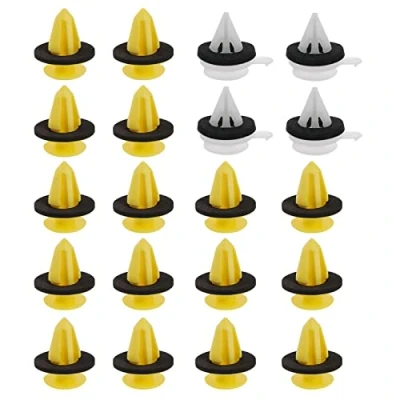 Afbeelding van YINETTECH 2 Set Voorruit Een Pijler Trim Clip Side Moulding Auto Plastic DHB500400 Compatibel met DISCOVERY 3