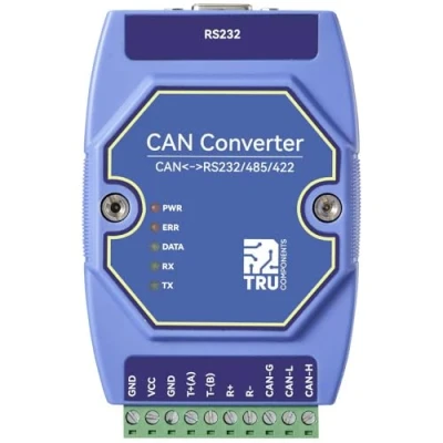 Afbeelding van TRU COMPONENTS TC ECAN 401 Multifunctionele module CAN Bus, Modbus RTU, RS 485, 422, 232 12 V/DC, 24 V/DC 1 stuk(s)