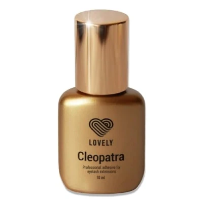 Afbeelding van LOVELY wimperlijm CLEOPATRA droogtijd ONMIDDELLIJK, tot 8 weken houdbaarheid, zeer duurzaam &amp; ideaal voor mensen met een allergie snelle lijm professionele wimperextensions 10 ml zwart