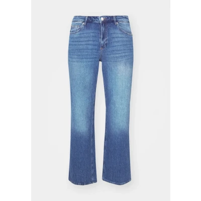Afbeelding van VERO MODA CURVE high waist wide leg jeans medium blue denim