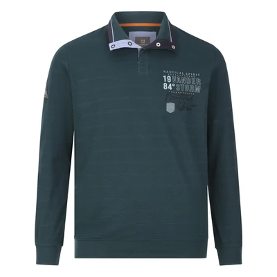 Afbeelding van Jan Vanderstorm herren Sweatshirt 52/54 petrol