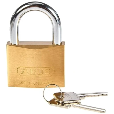 Afbeelding van ABUS Cilinderhangslot breedte slotlichaam 60 mm messing gelijksluitend 2715 1 stuk 2496 2496a