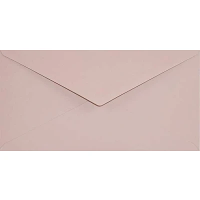 Afbeelding van Netuno 25 Old Rose enveloppen lang 110x220mm puntklep natte lijm 120g Keaykolour gekleurde ecologische hoge kwaliteit gerecycled voor bruiloft verjaardag kerstmis