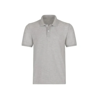 Afbeelding van Trigema Heren poloshirt Deluxe Piqué, grijs melange, XL