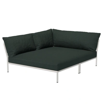 Afbeelding van Houe Level2 Cozy Corner Loungebank Links Frame Wit Stof Alpine