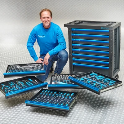 Afbeelding van Datona Gevulde Gereedschapswagen Ultimate PRO 8 Lades 5 Gevuld (80 x 52 97 cm) Zwart